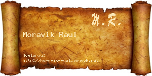 Moravik Raul névjegykártya